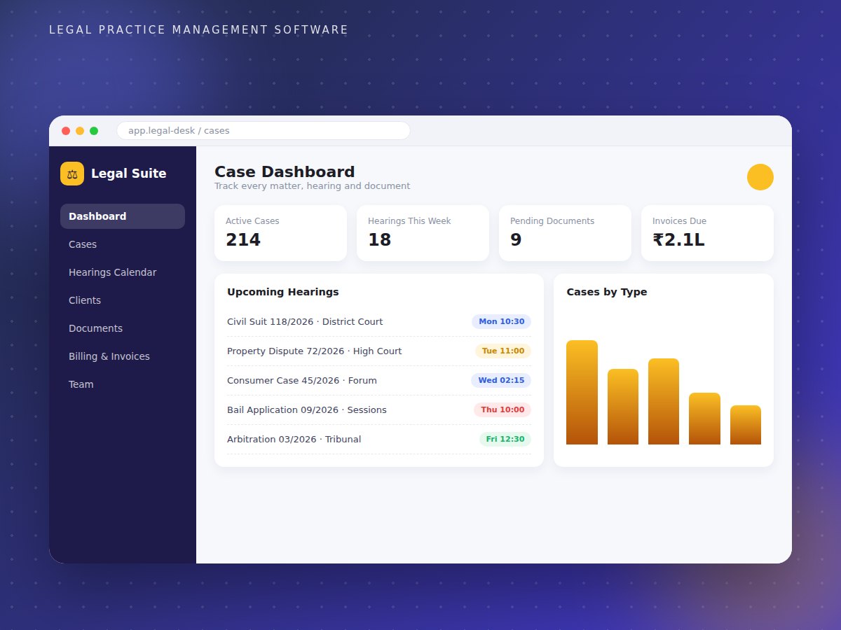 Legal practice management software built by Arvixa