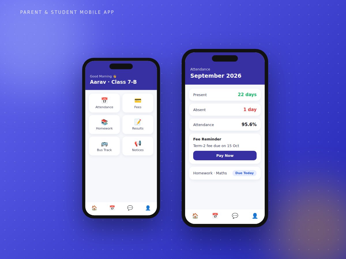 Parent & Student App project by Arvixa