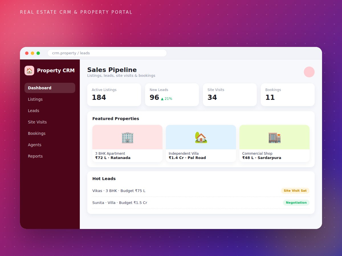 Real Estate CRM project by Arvixa